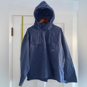 Nike Jacket - Nike Life Men's Woven Pullover Field Jacket (large) (blue)